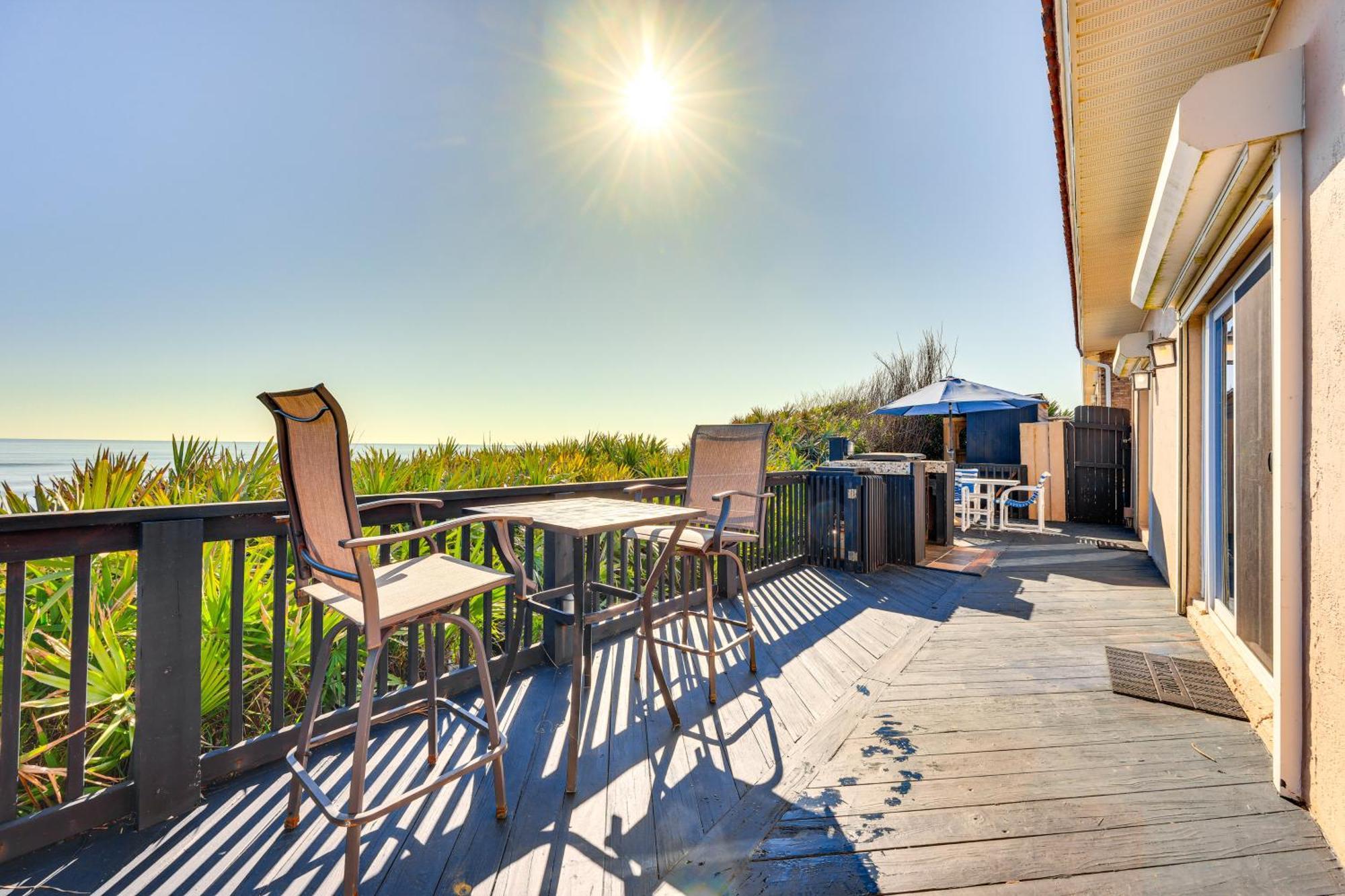 Oceanfront Oasis In Flagler Beach With Deck And Views! Exterior foto